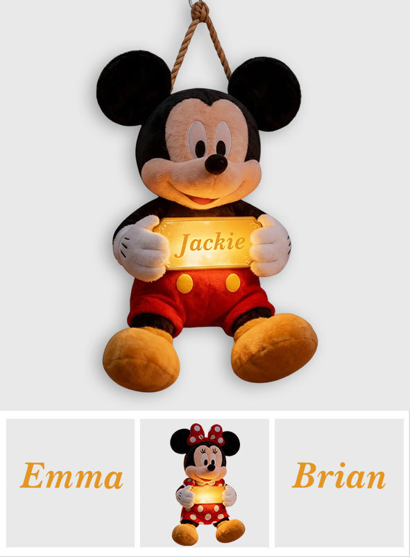 Magical Name Sign Room - Personalized Mouse LED Light Acrylic Sign