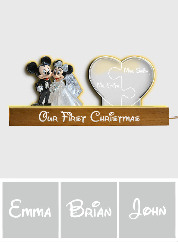 The Year I Found My Missing Piece - Personalized Mouse Custom LED Night Light