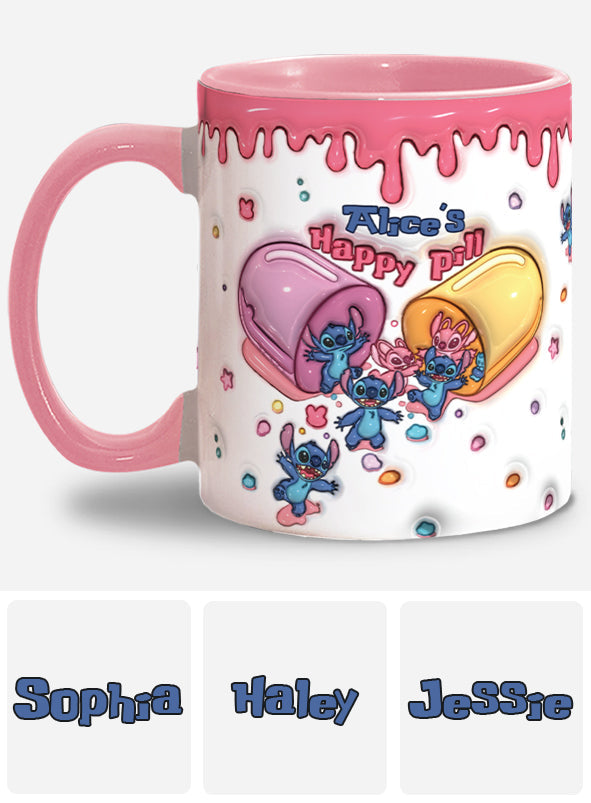 My Happy Pill - Personalized Ohana Accent Mug