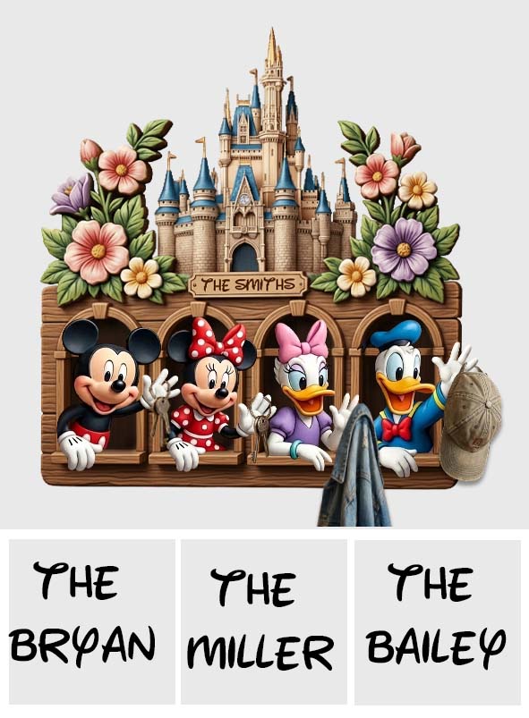 Welcome Home Magical Friends - Personalized Mouse Shaped Hanging Organizer