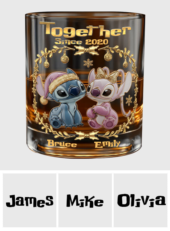 Together Since - Personalized Ohana Whiskey Glass