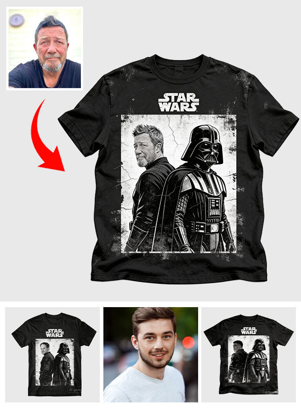 Custom From Any Photo - Personalized The Force Wash T-Shirt