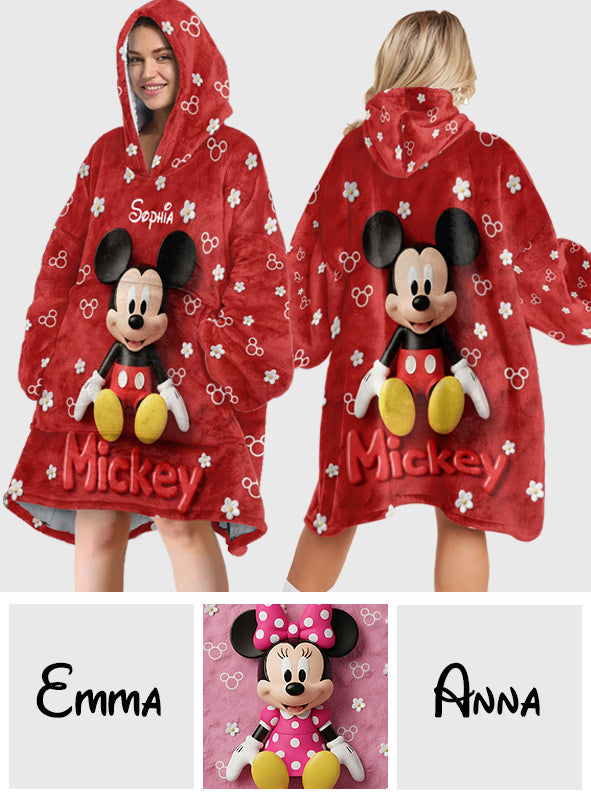 Magical Friends - Personalized Mouse Blanket Hoodie