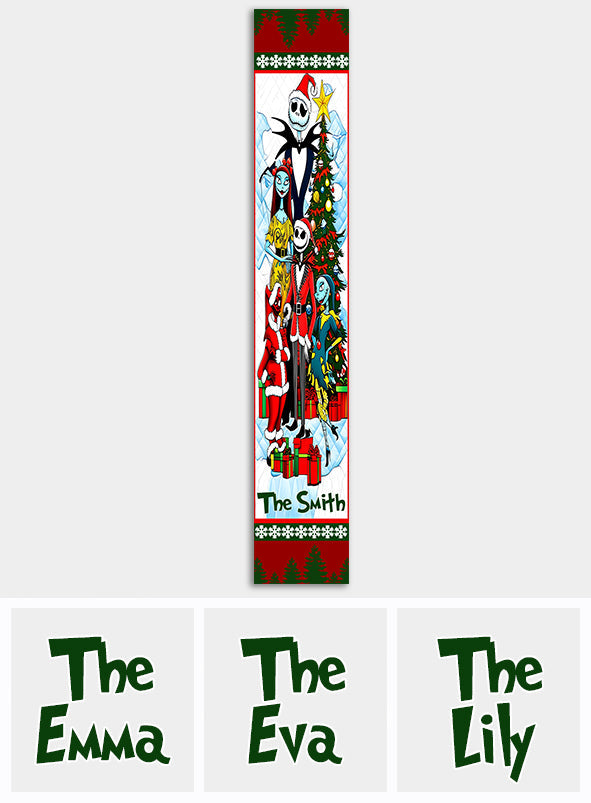 Merry Christmas - Personalized Nightmare Table Runner