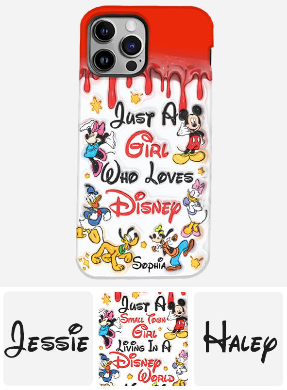 Just A Girl Who Loves Disney - Personalized Mouse Full Print Phone Case