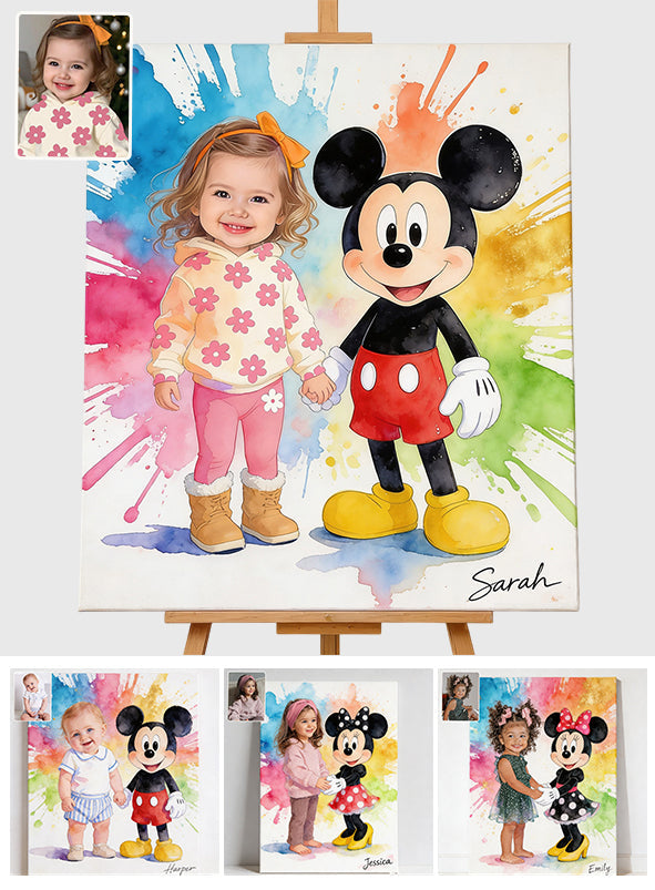 Custom Any Photo - Personalized Mouse Canvas And Poster