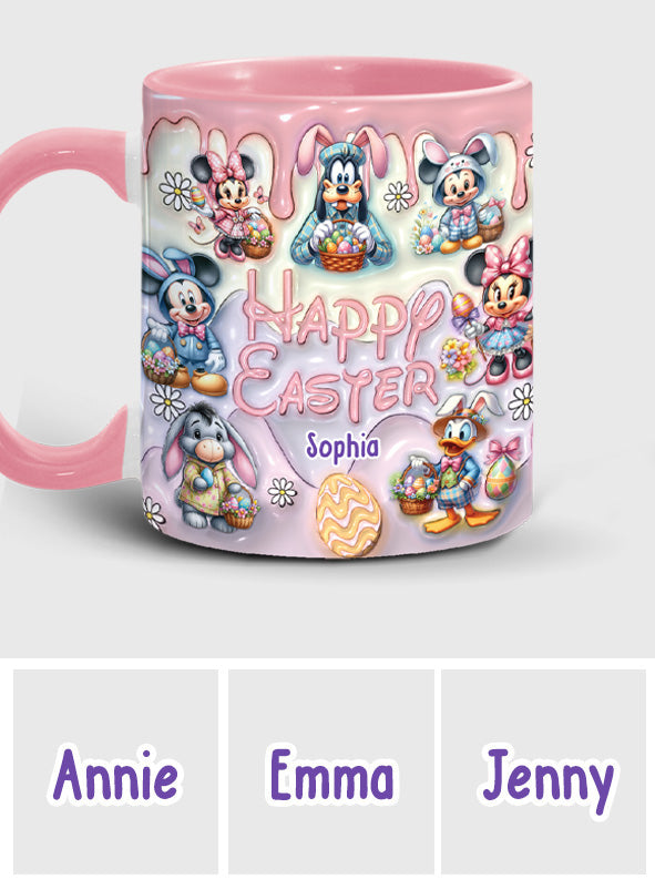 Happy Easter - Personalized Mouse Accent Mug