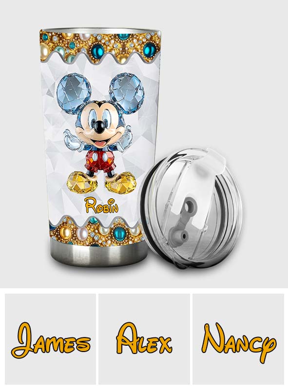 Pink And Blue Ohana - Personalized Ohana Tumbler