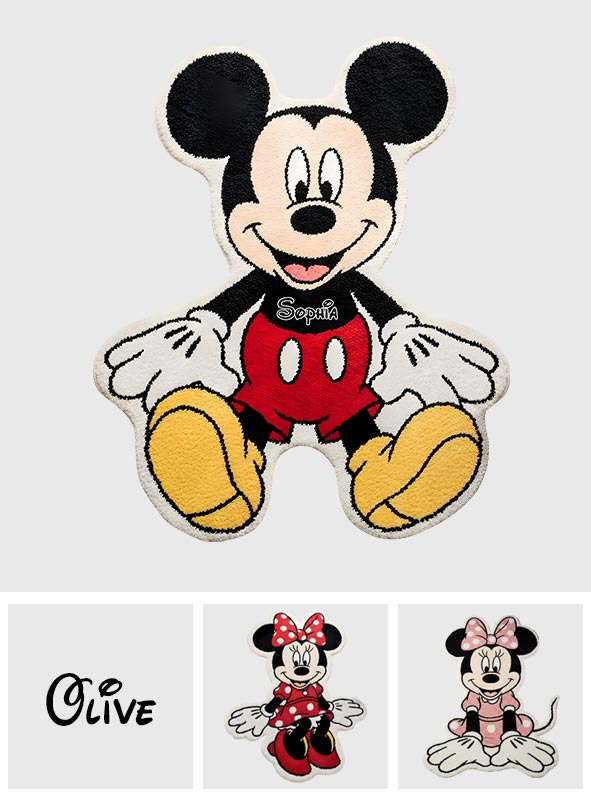 Magic Room - Personalized Mouse Shaped Doormat/ Rug
