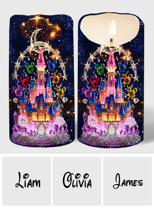 Magical Castle - Personalized Mouse Flameless Candle