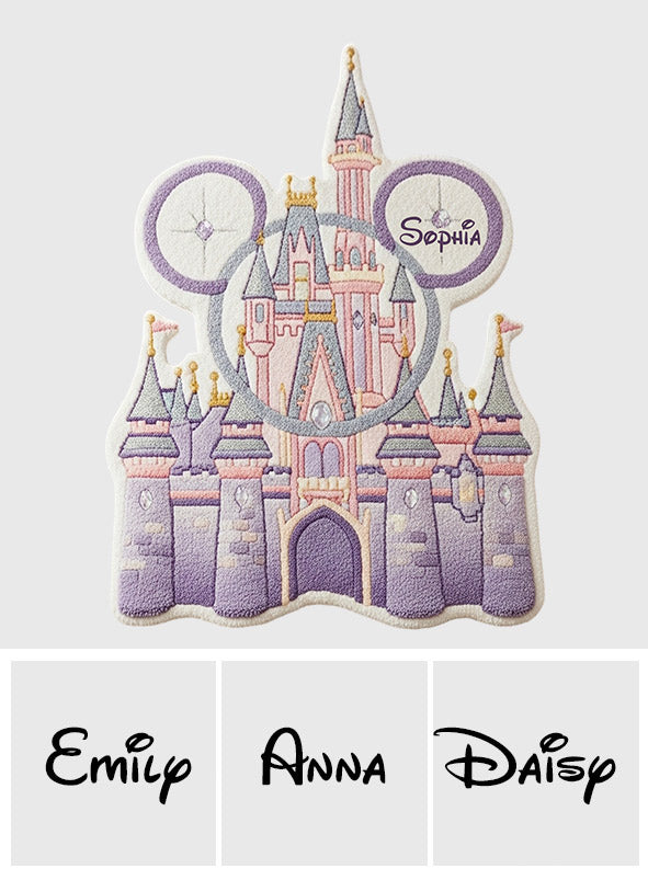Magical Castle - Personalized Mouse Shaped Doormat/ Rug
