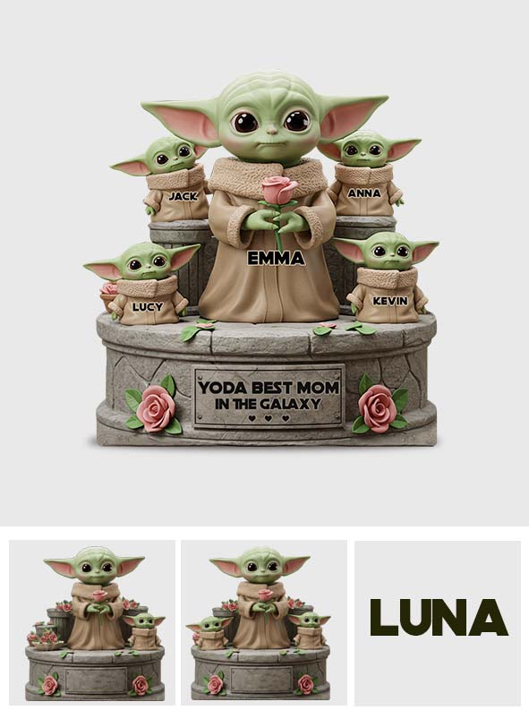 Best Mom In The Galaxy - Personalized The Force Custom Shaped Acrylic Plaque