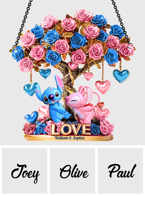 Tree Of Love - Personalized Ohana Window Hanging Suncatcher Ornament