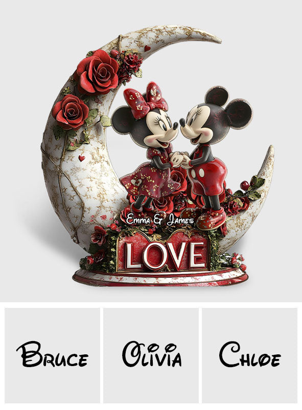 You & Me - Personalized Mouse Custom Shaped Acrylic Plaque