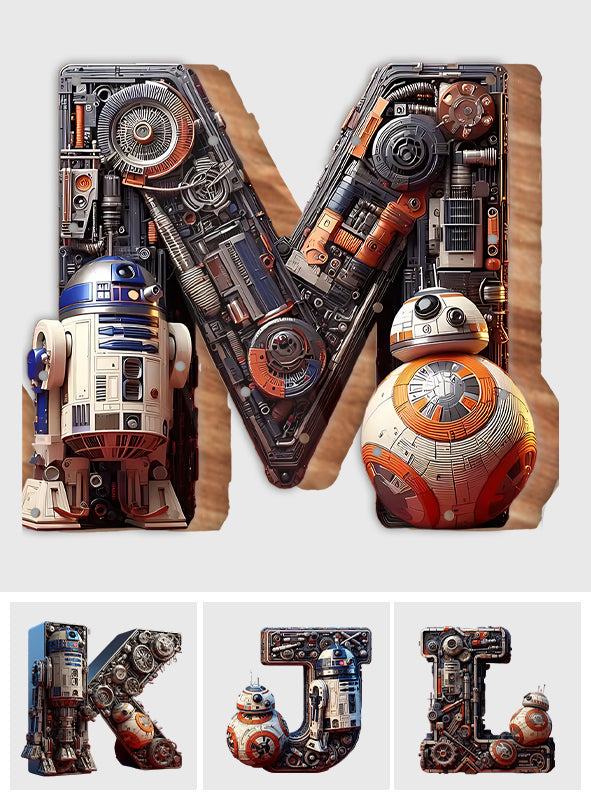 Cute Alphabet - Personalized The Force Wooden Piggy Bank
