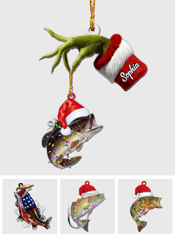Stole My Fish - Personalized Fishing Custom Shaped Ornament
