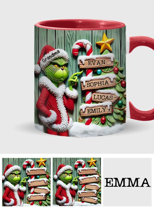 Merry Christmas - Personalized Stole Christmas Accent Mug