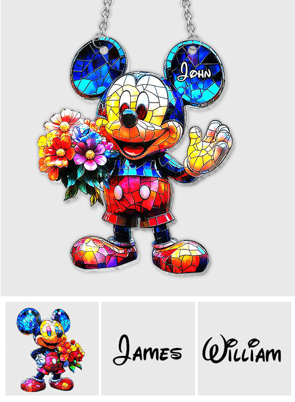 Magical Day - Personalized Mouse Window Hanging Suncatcher Ornament