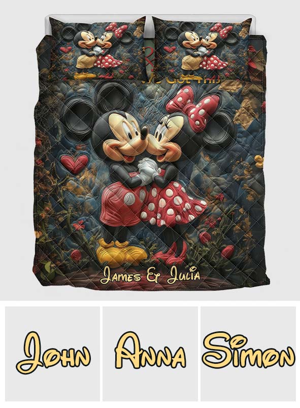 You And Me We Got This - Personalized Mouse Quilt Set