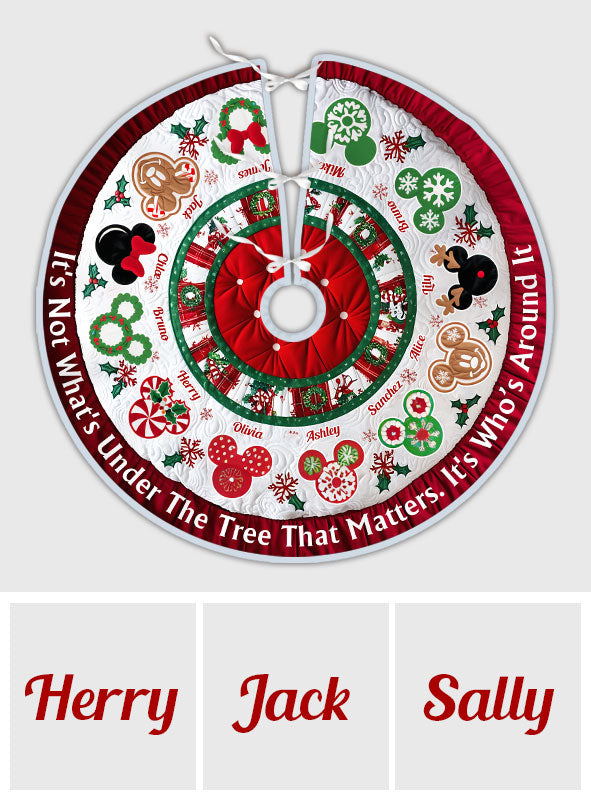 Merry Christmas - Personalized Mouse Tree Skirt