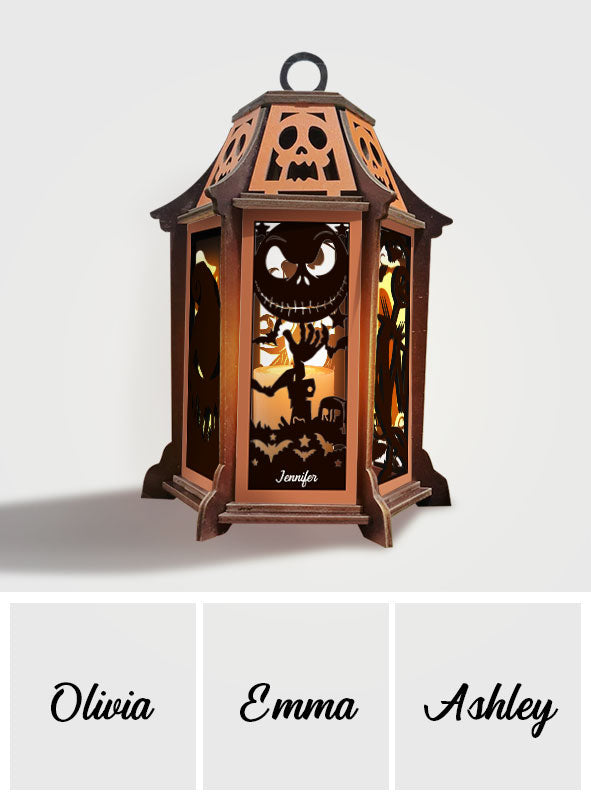 Nightmare Before Christmas - Personalized Nightmare Laser Cut Lantern