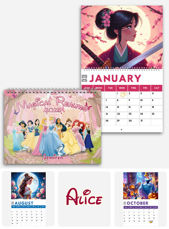 Beautiful Everyday Calendar - Personalized Mouse Wall Calendar & Desk Calendar