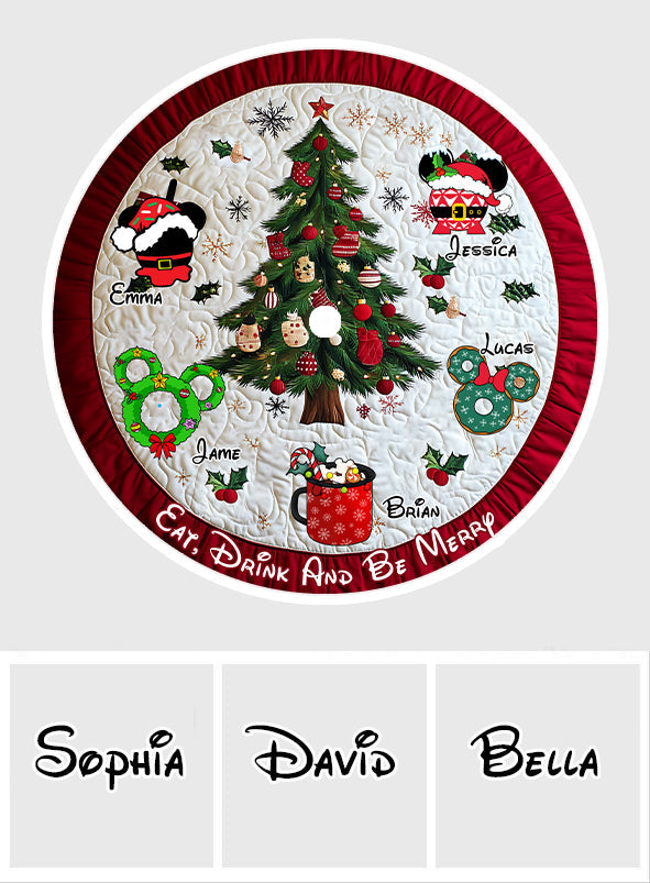 Under The Tree - Personalized Mouse Tree Skirt