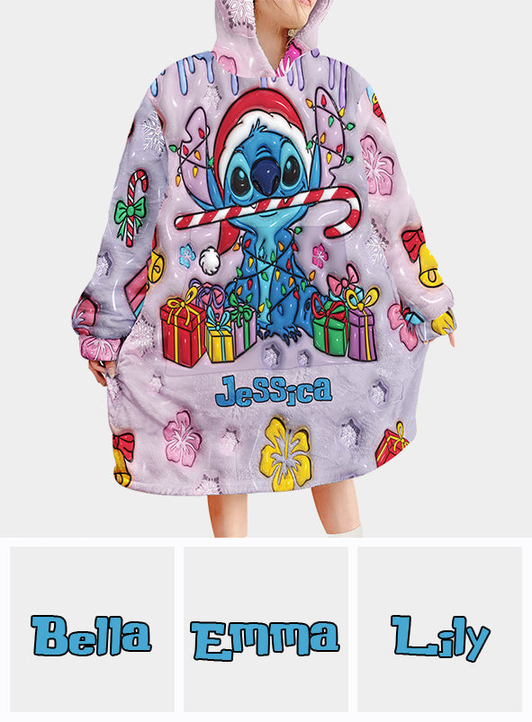 Merry Ohana - Personalized Ohana Blanket Hoodie