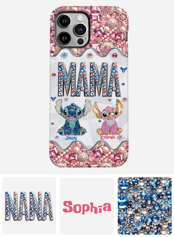 Mama Stitch - Personalized Ohana Full Print Phone Case
