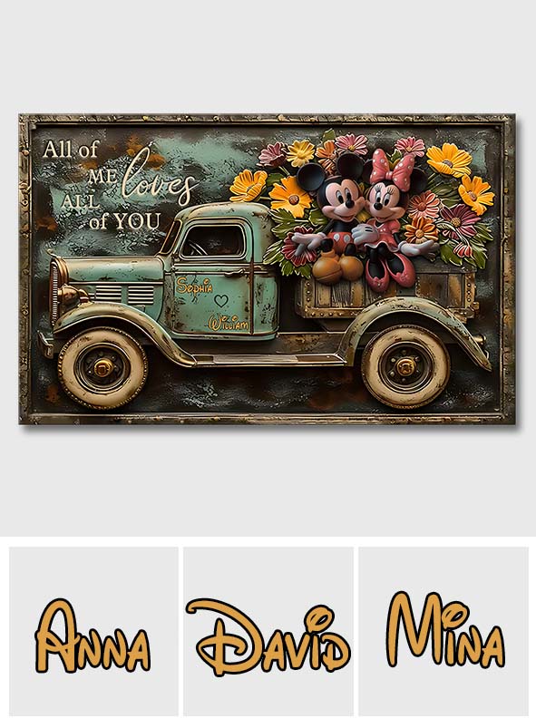 God Blessed The Broken Road That Led Me Straight To You - Personalized Mouse Canvas And Poster