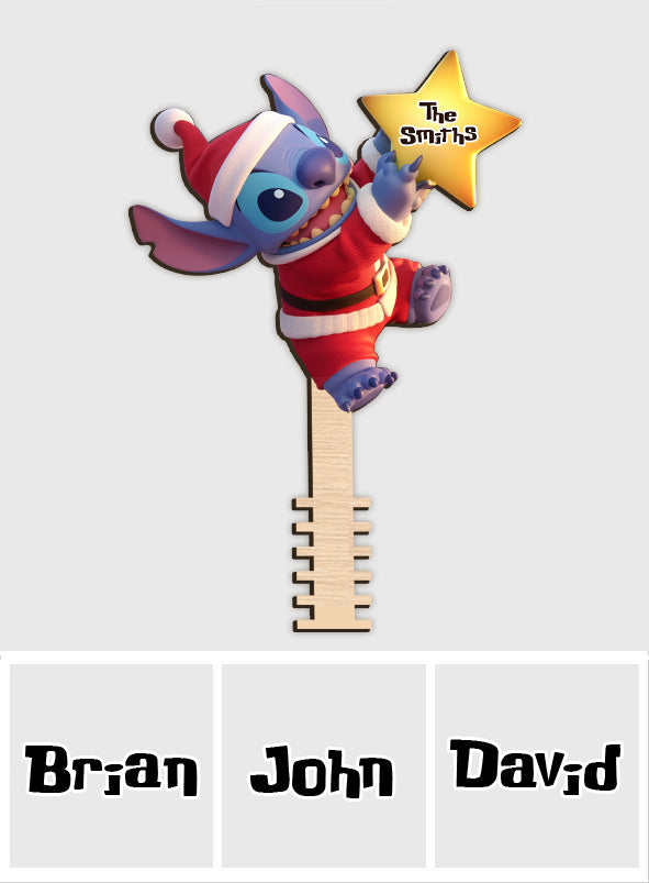 Merry Stitchmas - Personalized Ohana Tree Topper