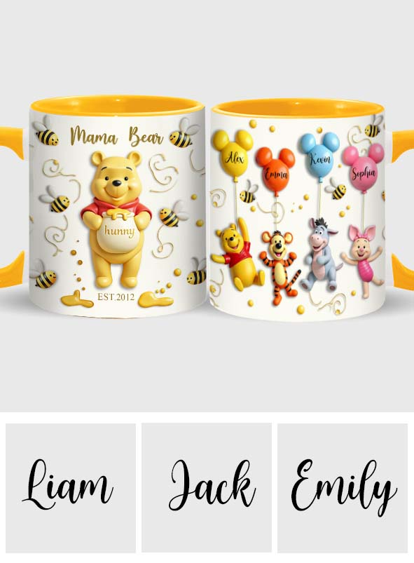Mama Bear - Personalized Mouse Accent Mug