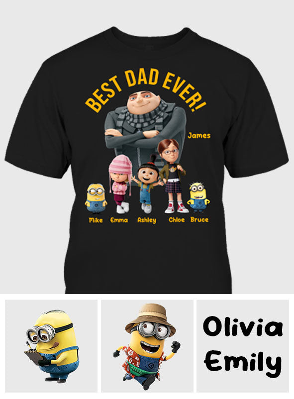 Best Dad Ever - Personalized Father T-shirt And Hoodie