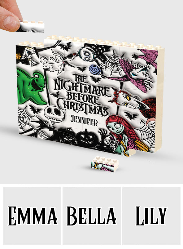 The Nightmare - Personalized Nightmare Horizontal Rectangle Building Brick Blocks Printed On Both Sides