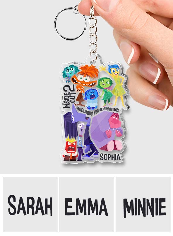 Make Room For New Emotions - Personalized Custom Shaped Keychain