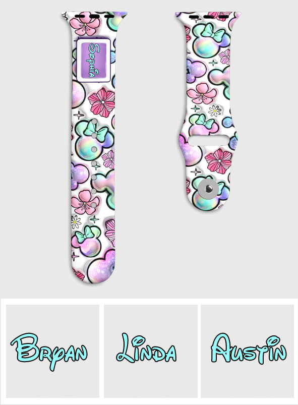 Puffy Mouse Ears - Personalized Mouse Apple Watch Band