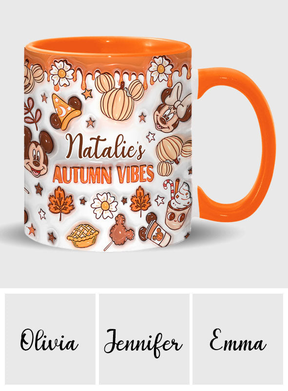 My Autumn Vibes - Personalized Mouse Accent Mug