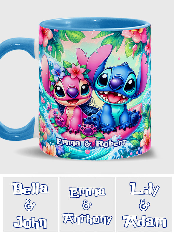 Lovely Couple - Personalized Ohana Accent Mug
