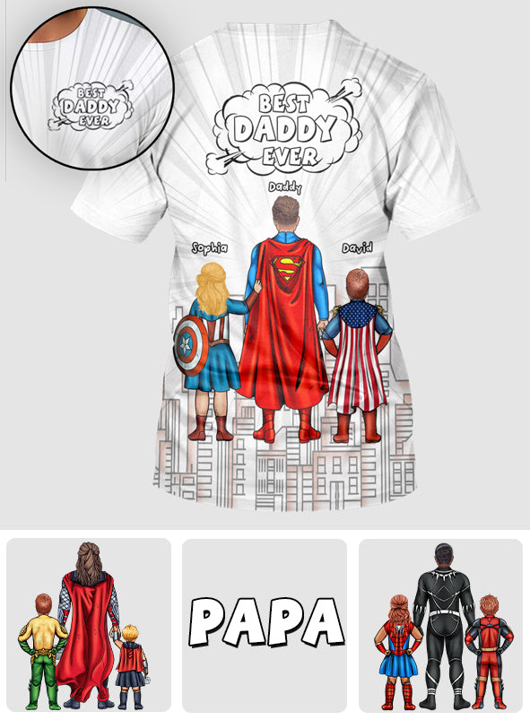 Best Dad Ever - Personalized Father All Over Shirt