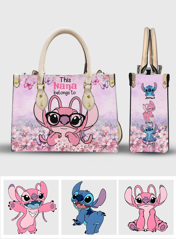 Ohana Forever Family Kids - Personalized Ohana Leather Handbag