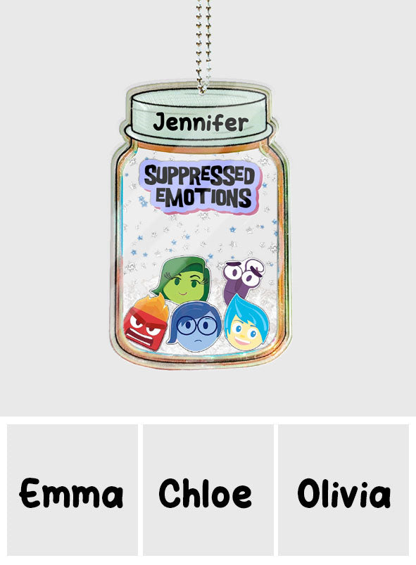 Suppressed Emotions - Personalized 3 Layered Shaker Ornament