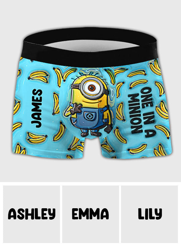 One In The Minion - Personalized Men’s Boxer Briefs