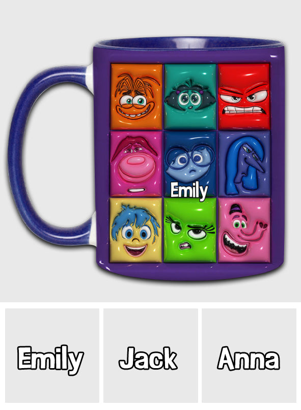 It's Okay To Feel All The Feels - Personalized Accent Mug