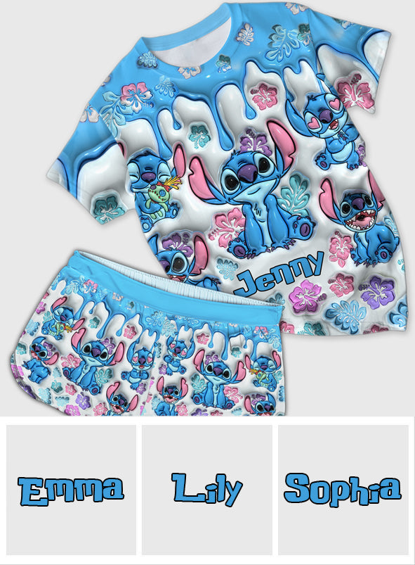 Ohana Means Family - Personalized Ohana All Over Shirt & Women Shorts