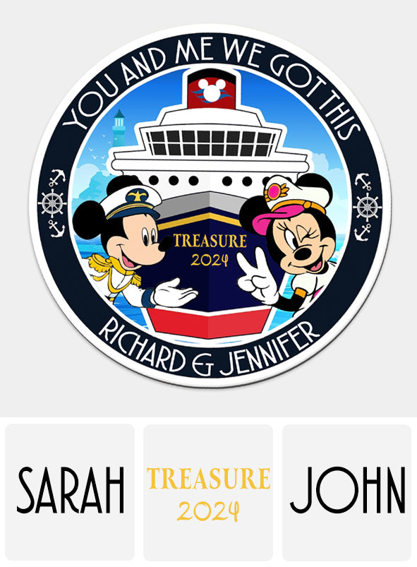 You And Me We Got This - Personalized Mouse Magnet