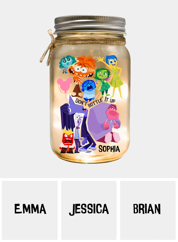 Don't Bottle It Up - Personalized Mason Jar Light