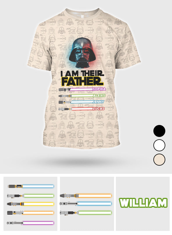 I'm Their Father - Personalized Father All Over Shirt