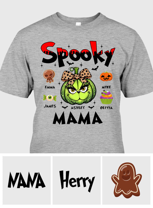 Green Pumpkin Mama Any Title - Personalized Mother T-shirt And Hoodie