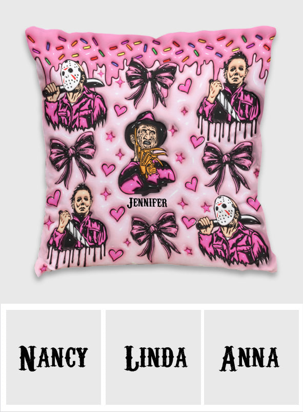 Horror Movie Fan - Personalized Throw Pillow