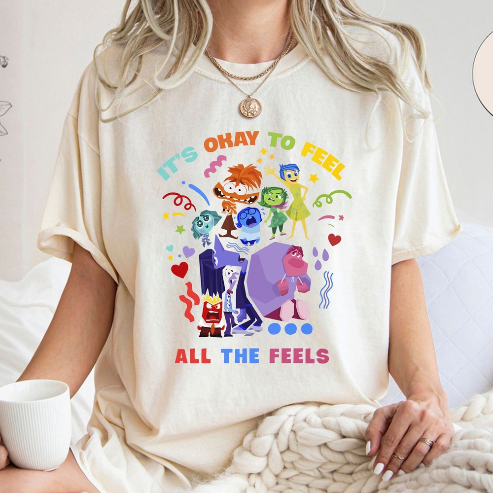 It's Okay To Feel T-Shirt, Emotion Inside 2 Movie Characters Shirt, Mental Health, Inside Family Trip Shirt, Birthday T-shirt & Hoodie